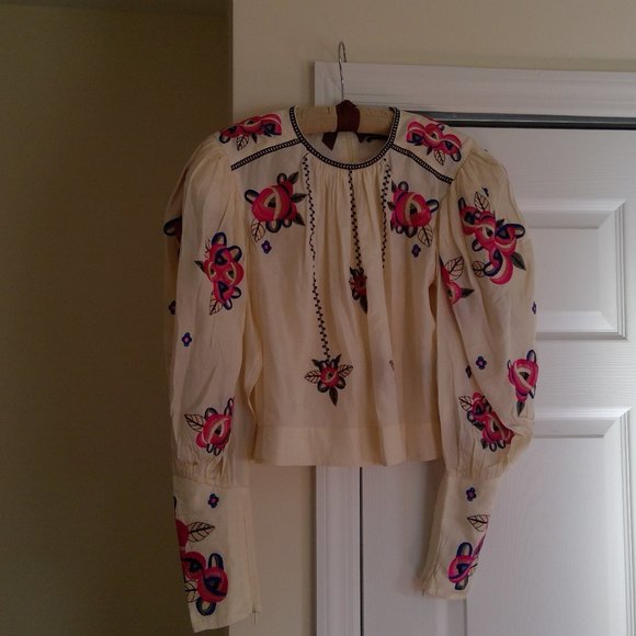 Isabel Marant Tops - Isabel Marant Ciameli Embroidered Blouse
